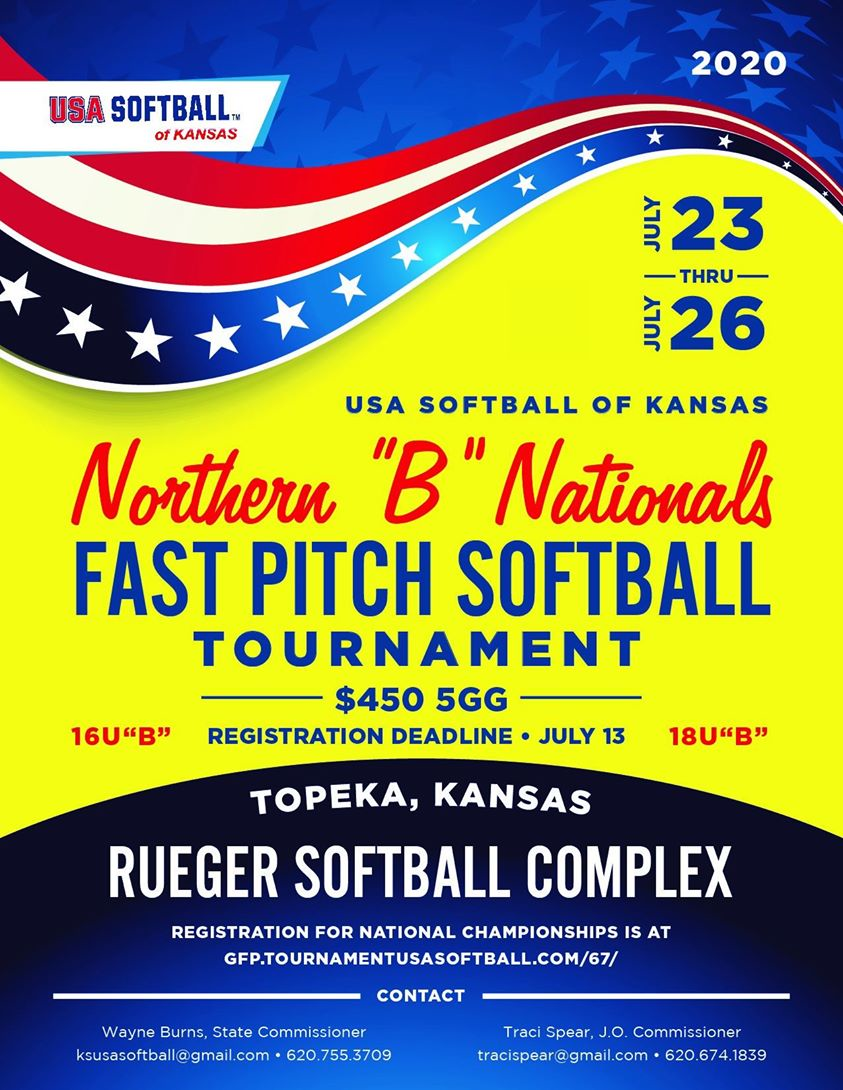 USA Softball National Championship Tournament in Topeka 16U & 18U B