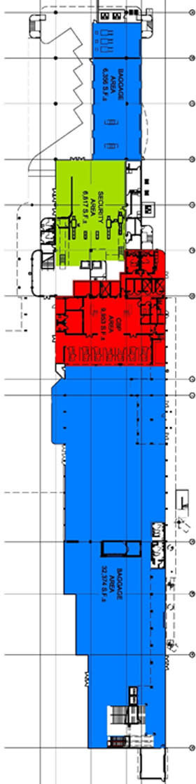 Map of Cruise Terminal 21 first floor layout