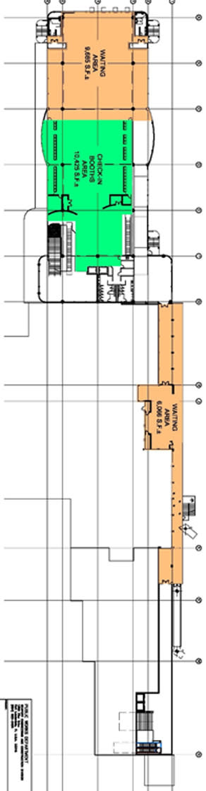 Map of Cruise Terminal 21  second floor layout