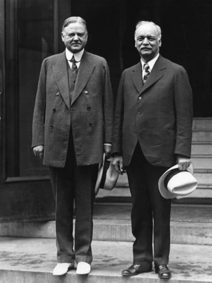 Charles Curtis with Herbert Hoover