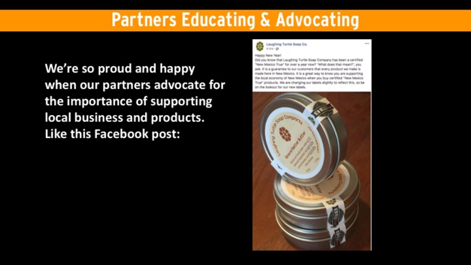 NMTC Testimonial on Facebook