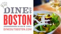 Dine Out Boston logo and salad