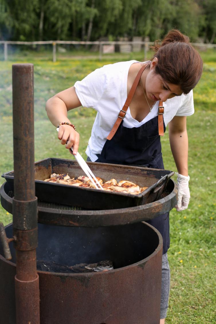 Aman Cooking at a SOURCED Dinner