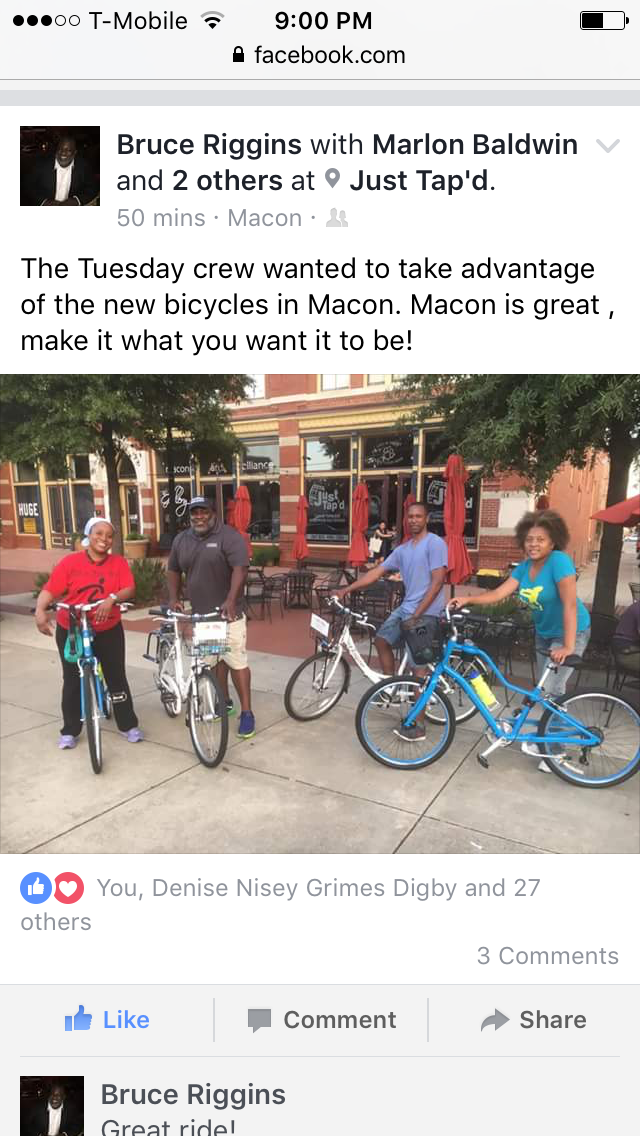 Social Media Post About Bike Share