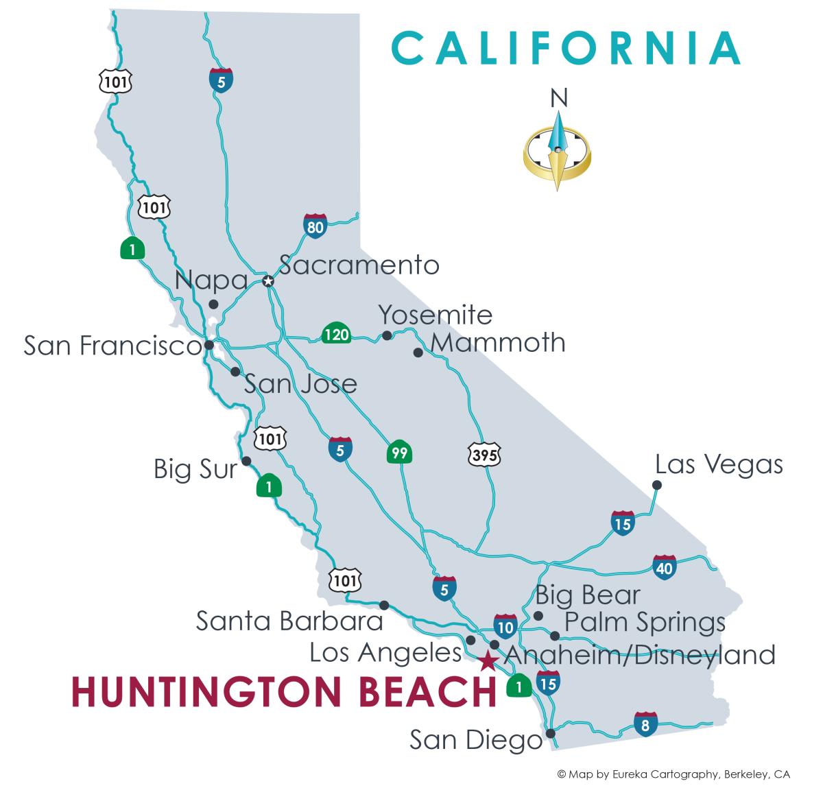 Huntington Beach State Map