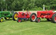 Howard Hemminger’s three antique tractors; credit: Howard Hemminger, Bellona, NY.