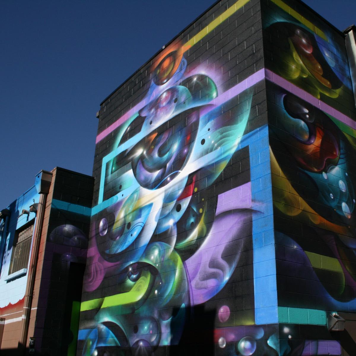 Street art in Denver's River North Art District.