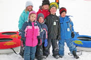 Kids snow tubing in Minocqua, WI
