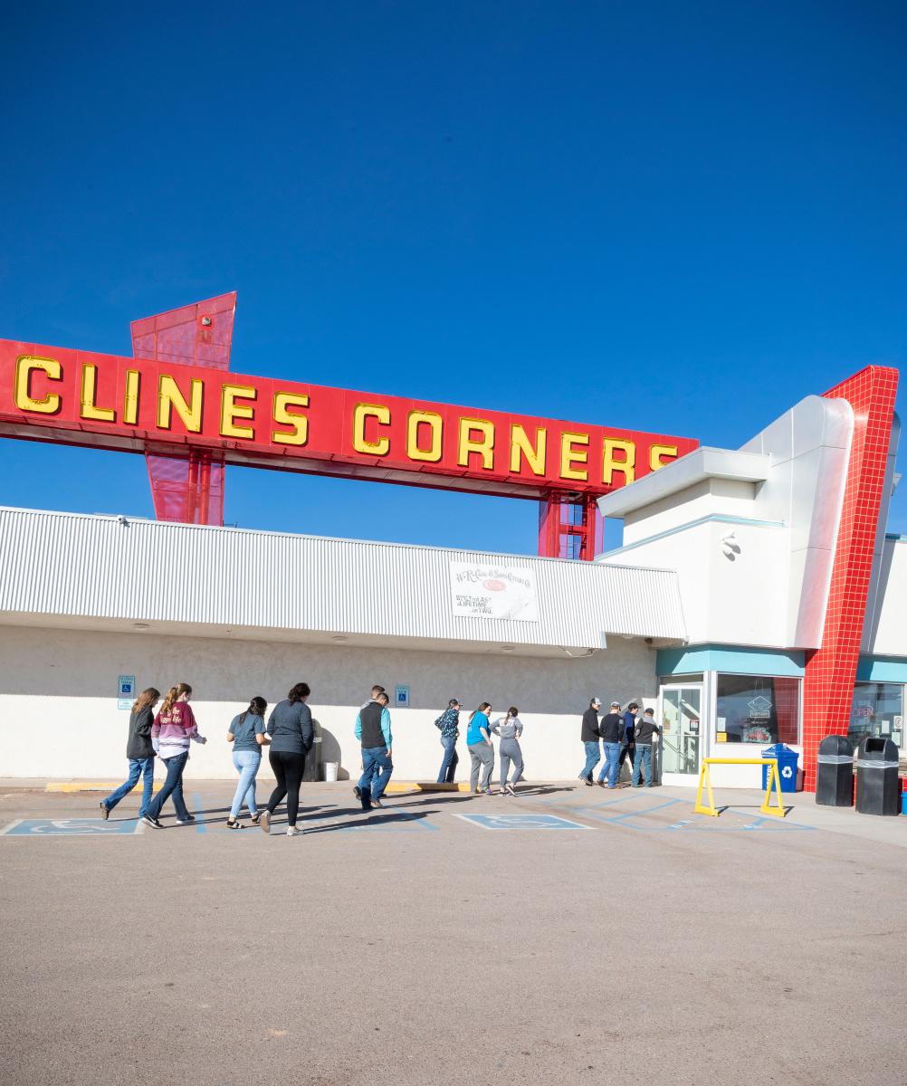 Exterior of Clines Corner