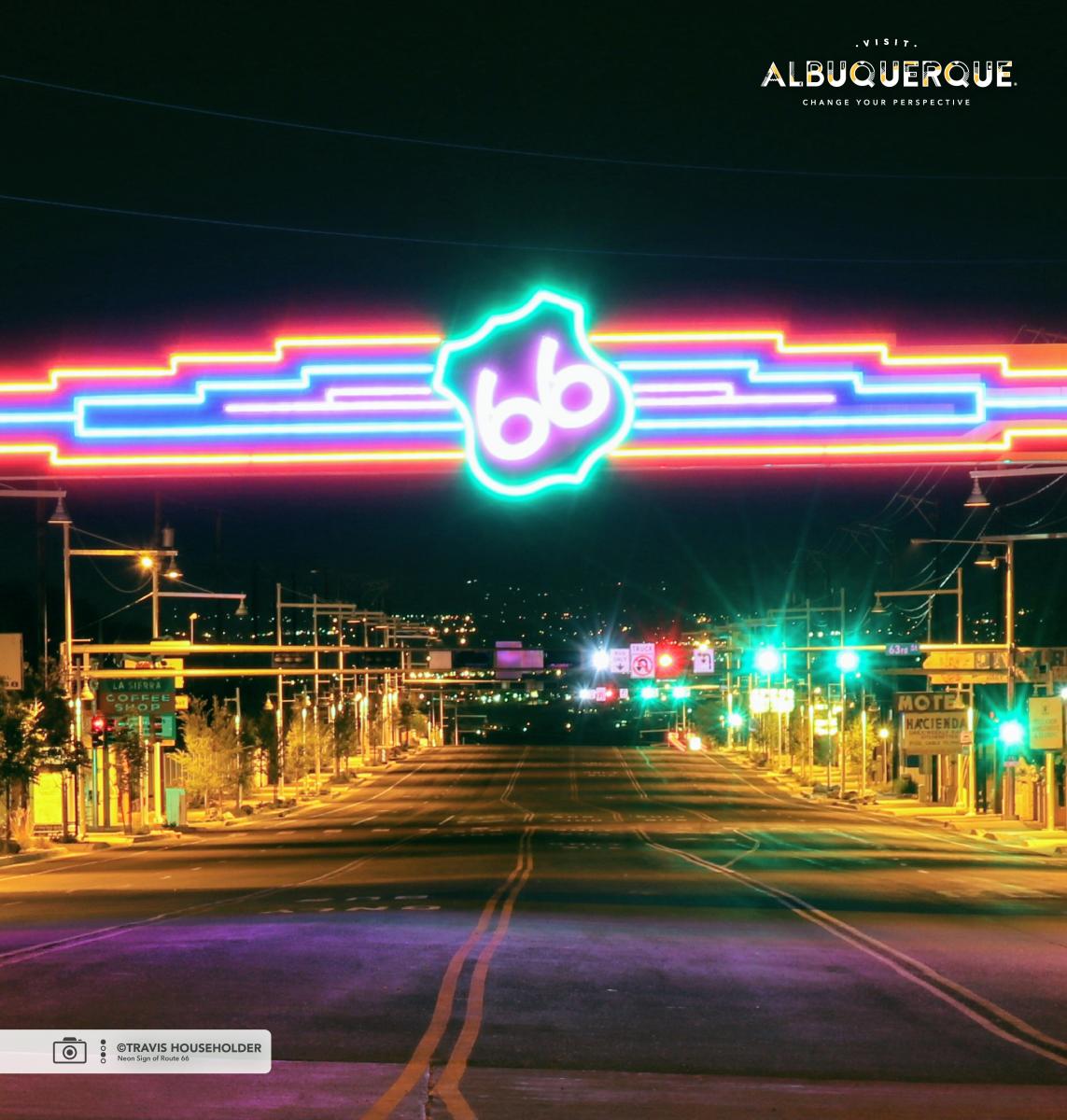 Neon Sign of Route 66