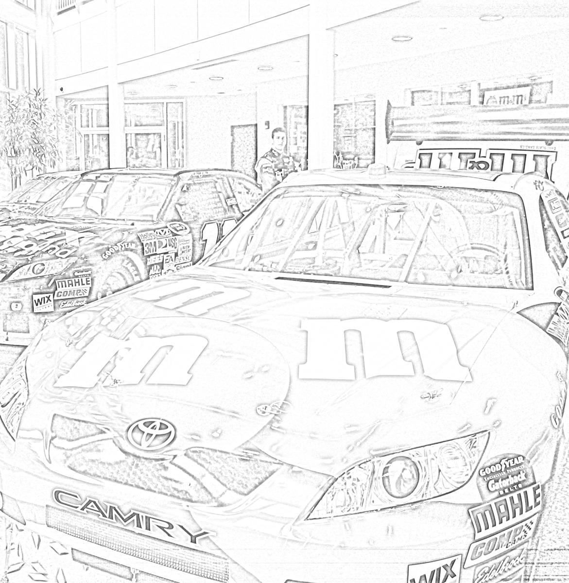 Joe Gibbs Racing Coloring Page