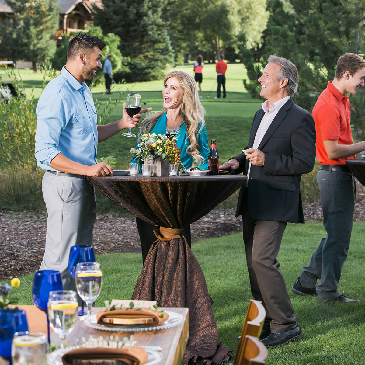 Outdoor Reception and Dinner at Hotel Park City, Utah