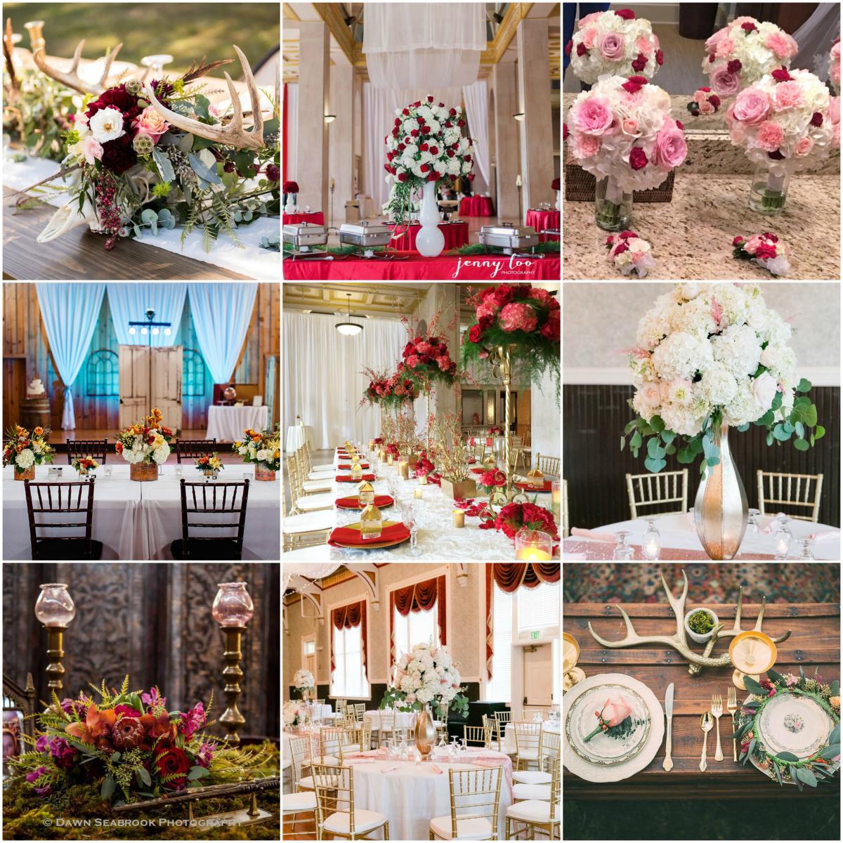 Southern Florals and Drapes collage