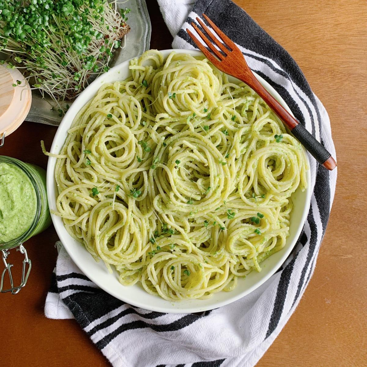 Micro greens pesto