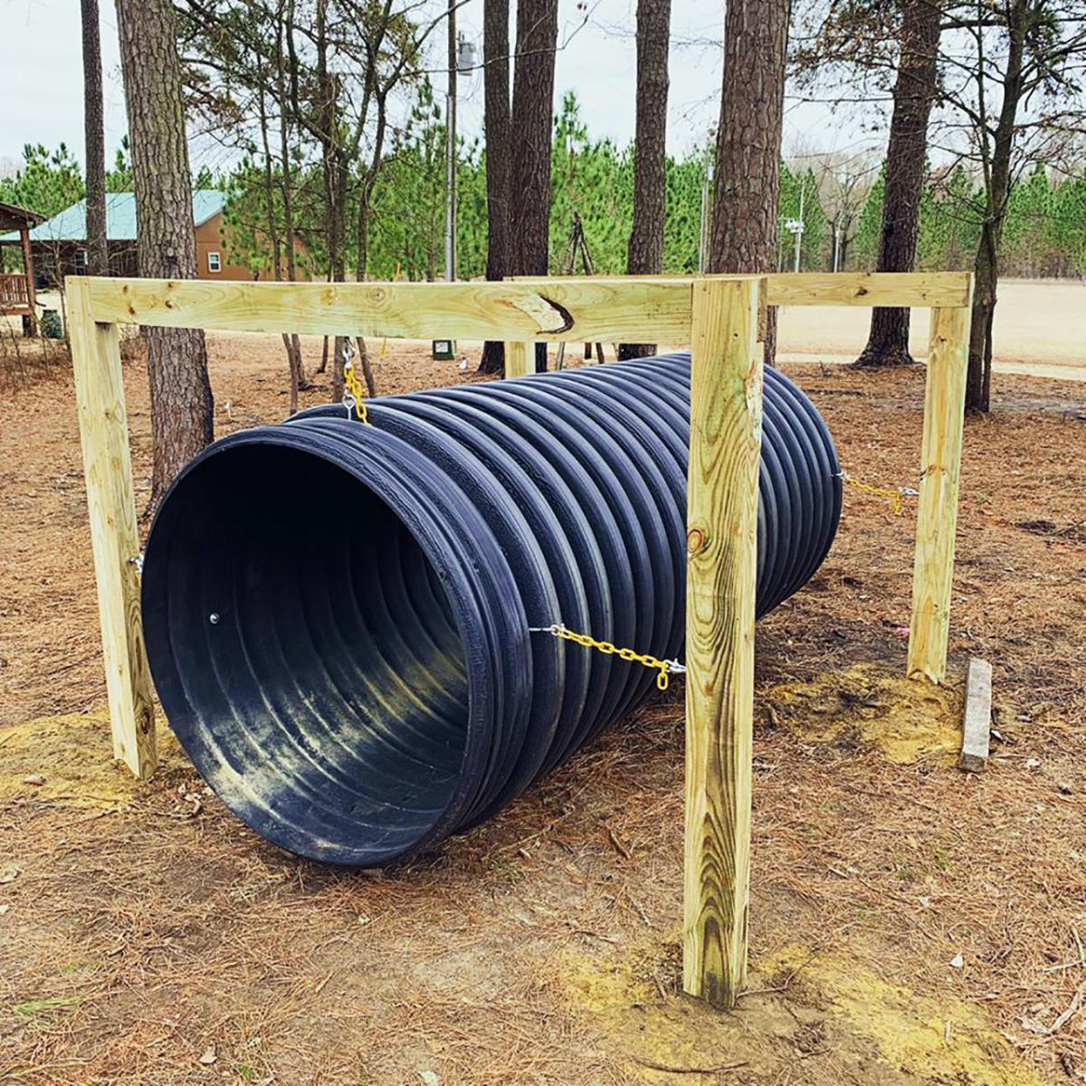 Howell Woods New Play Area offering young visitors a new place to play.