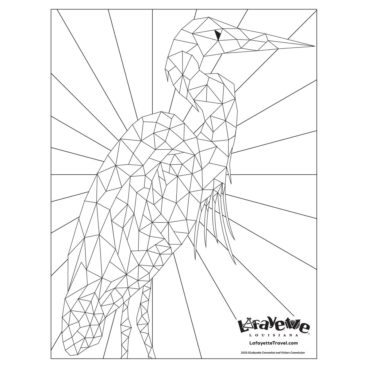 "Bob" the Egret- Coloring Sheet