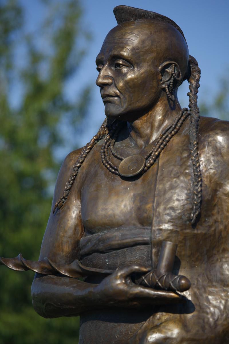 Kaw Indian Statue