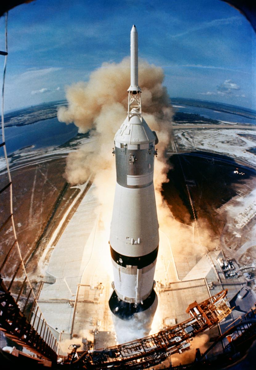 Apollo rocket launch