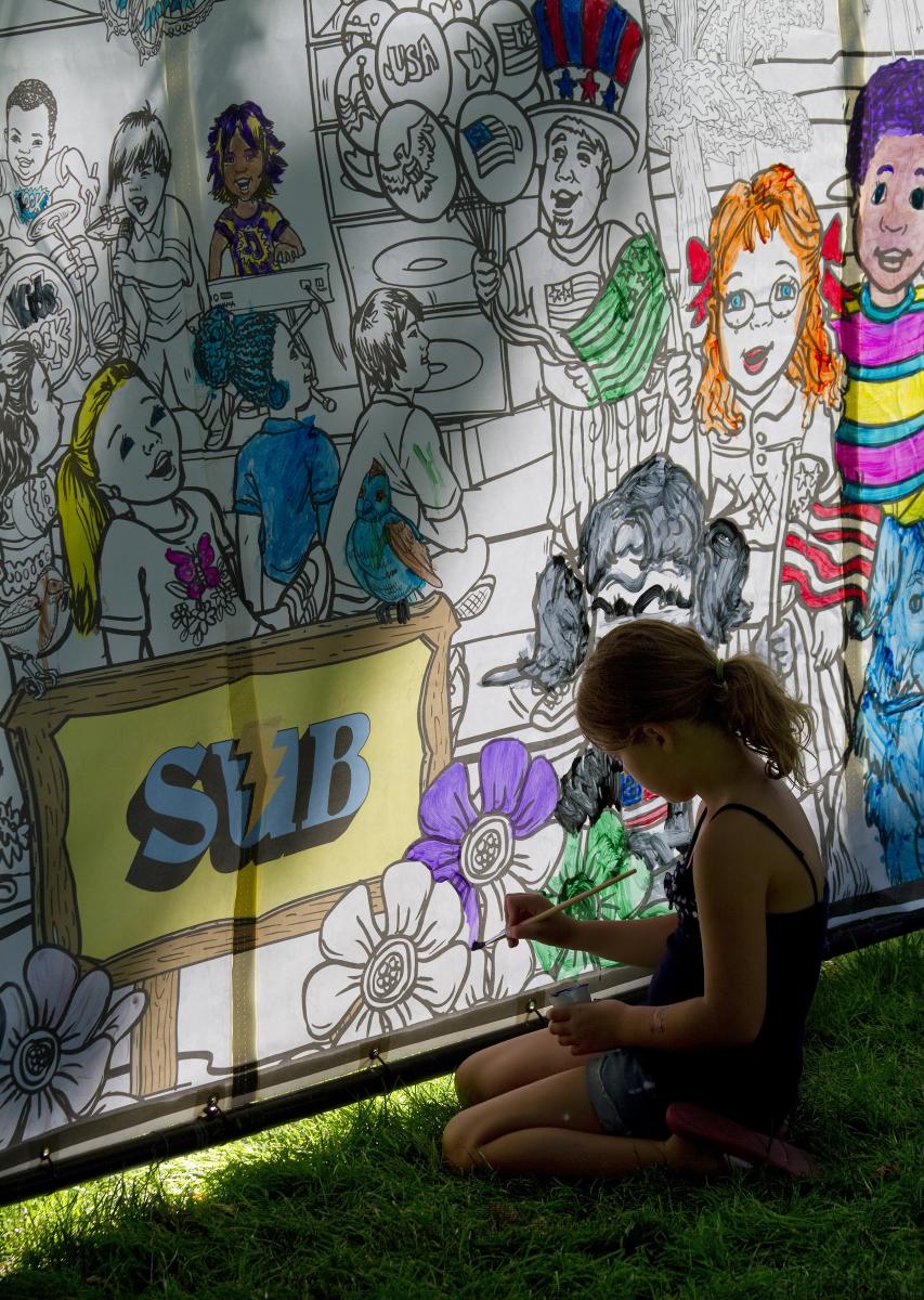 Coloring at Island Park, Springfield by David Putzier Coloring at Island Park, Springfield by David Putzier