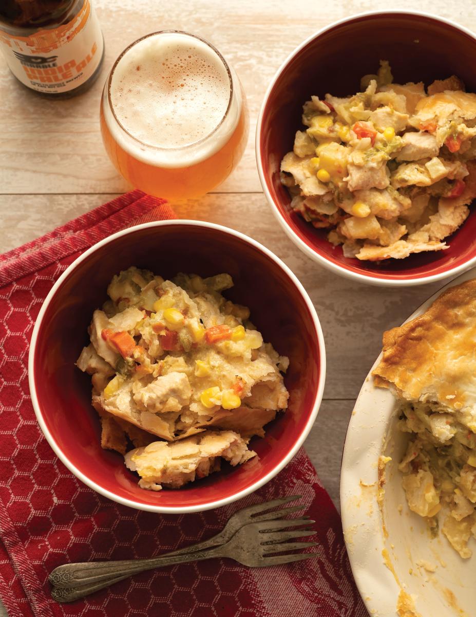 Green Chile Chicken Pot Pie