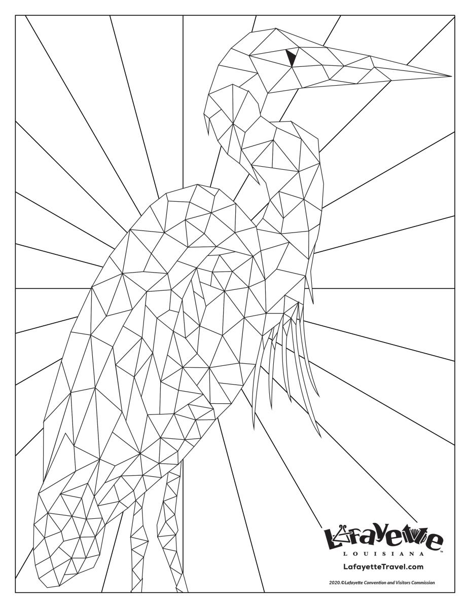 Egret Coloring Sheet