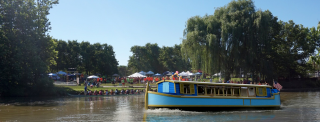 Riverfront Canal Boat