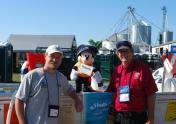 Captain “Mickey Mouse” helped educate young boaters at Empire Farm Days in 2011 with New York Sea Grant’s Dave White (right) and Greg Chapman (left). Photo: Elley Brown