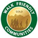 Walk Friendly Communities Badge - Gold level
