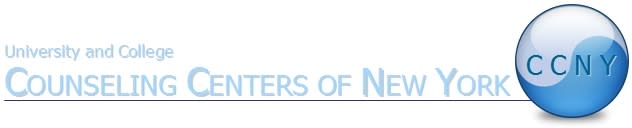 University and College Counseling Centers of New York logo in blue