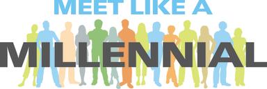 Meet like a millennial logo