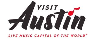 Visit Austin Logo with tagline