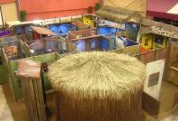 Visitors to the free, 2,500-square-foot walk-through exhibit will be transported to an African village in Sub-Saharan Africa, the hardest hit AIDS region of the world, where more than 25 million people are infected with HIV, about two-thirds the world’s total.