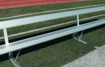 Aluminum Team Bench Construction Southern Bleacher Company