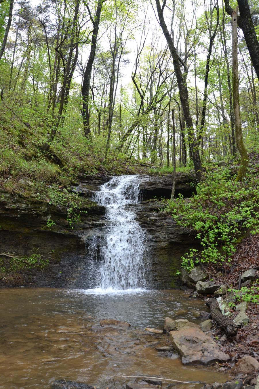 Waterfall at Green Mountain Alum Hollow