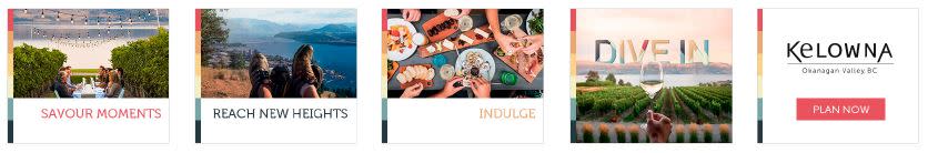 Tourism Kelowna digital ad sample 1
