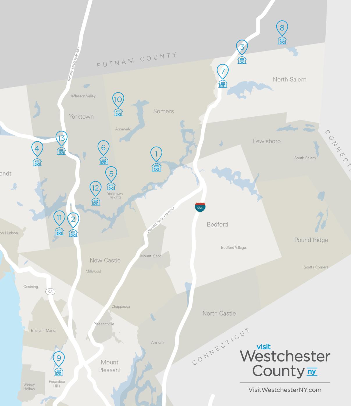 Westchester Farm Trail Map