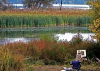 Artist on the Mohawk River, Niskayuna, N.Y.