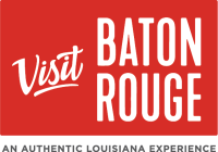 Visit Baton Rouge Red Logo With Tagline