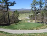 A majestic view of the 485-yard, par-5 third hole at the Lazy Swan Golf and Country Club Village in Saugerties.