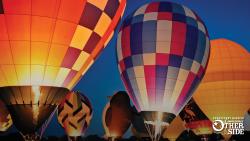 Balloon glow at Shreveport's Red River Balloon Rally