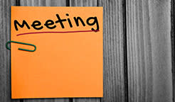 Meeting post-it note