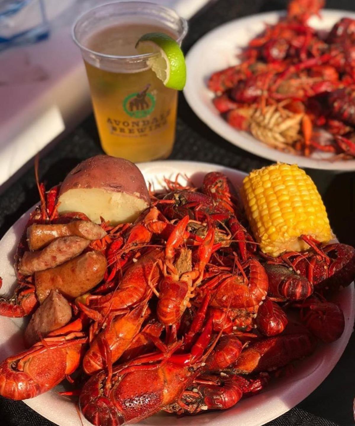 Crawfish boil at Cajun Steamer Bar & Grill in Huntsville