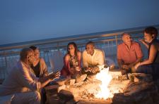 Bonfire at a Beach Bar on Daytona Beach