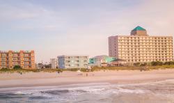 Carolina Beach with Marriott on the Right