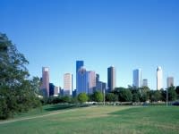 Downtown skyline Buffalo Bayou