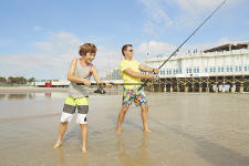 Fishing father and son in Daytona