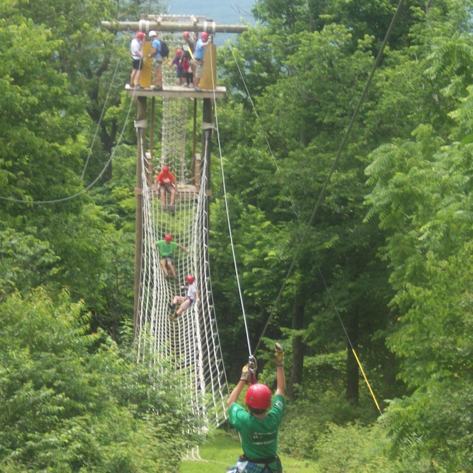 Vertical Trek Zip Line Canopy Tour in Central PA at Roundtop Mountain Resort