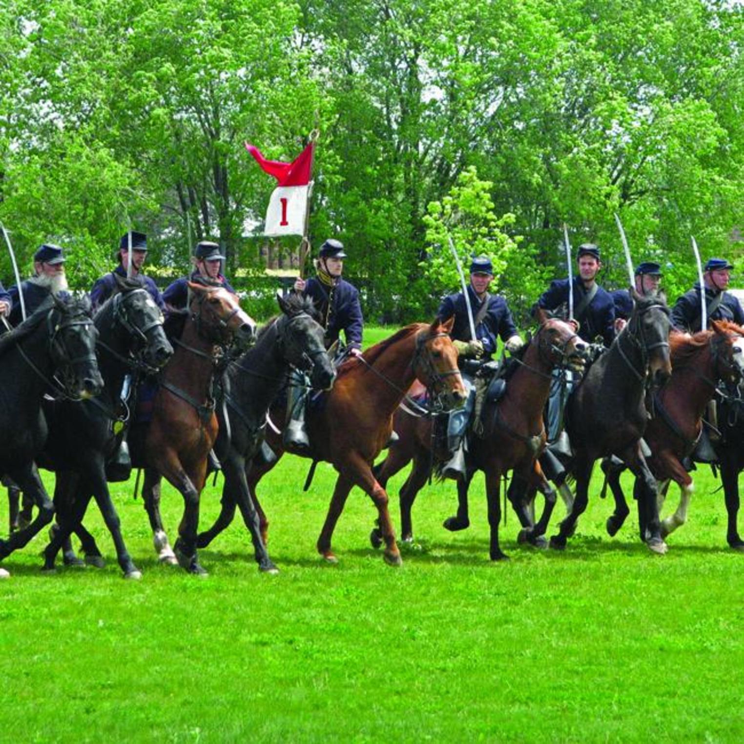 Civil War reenactment at Army Heritage Days at the U.S. Army Heritage & Education Center
