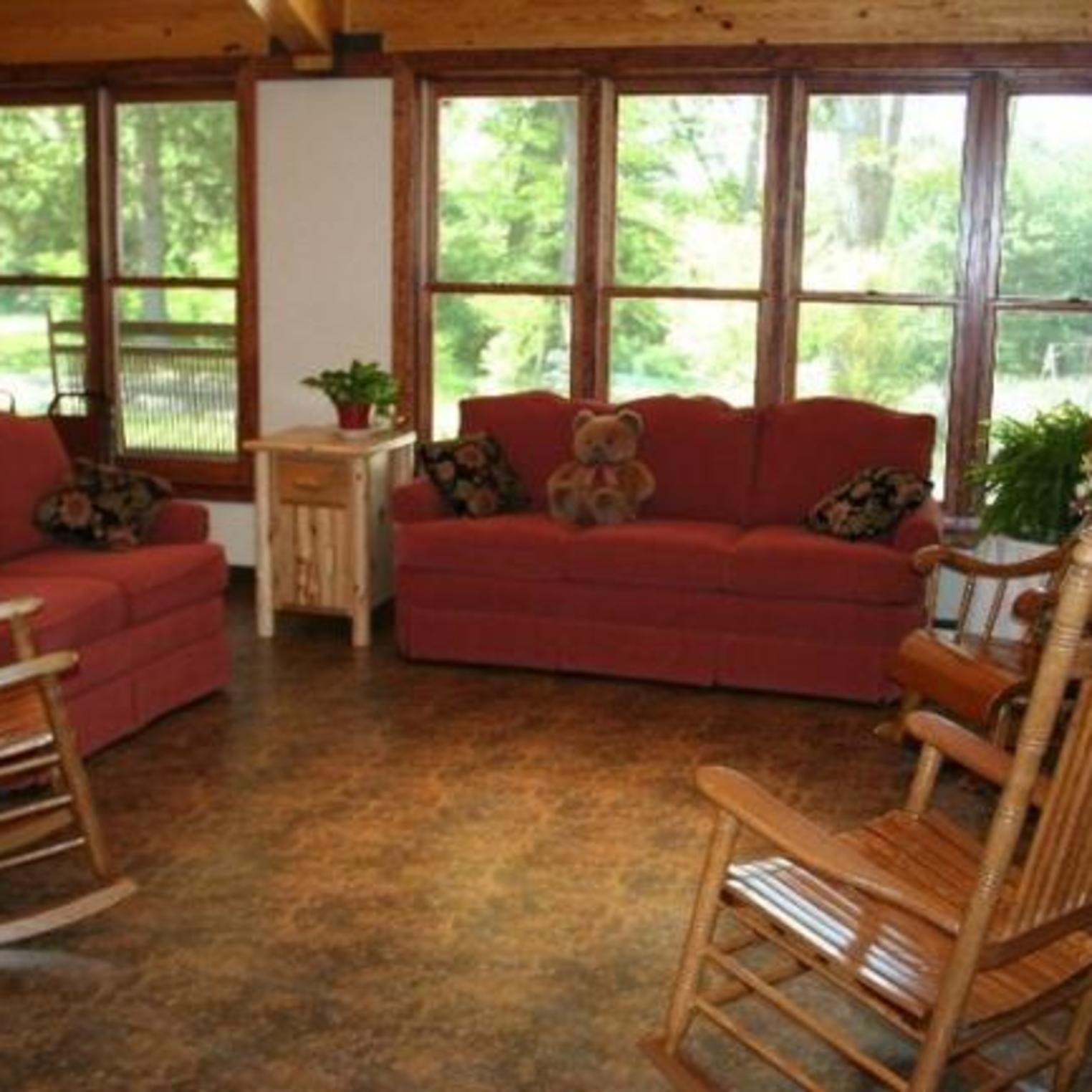 Asbury Lodge Living Room at Mount Asbury Retreat Center