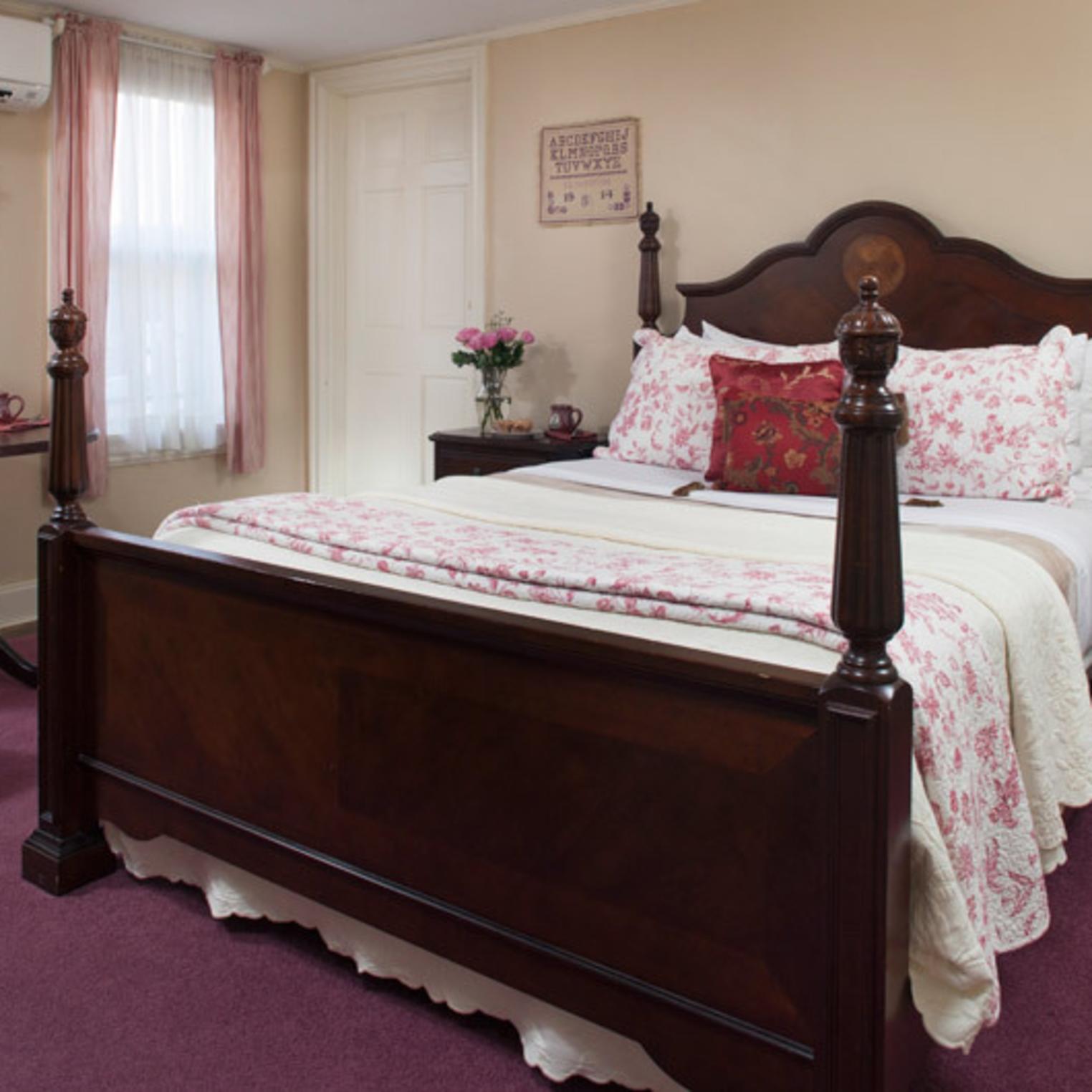 Queen-sized Bed in the Hayes Room